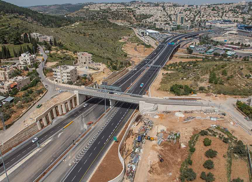 כביש בגין, פרויקטים תחבורתיים, דוד אקרשטיין