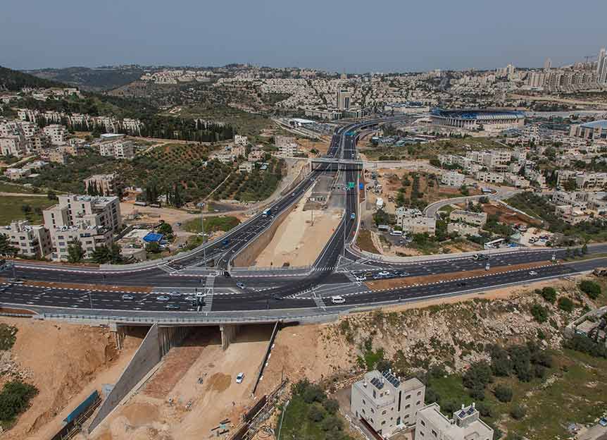 כביש בגין, פרויקטים תחבורתיים, דוד אקרשטיין